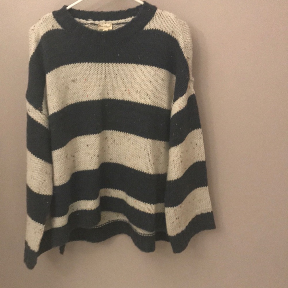 Cute Blue Striped Sweater